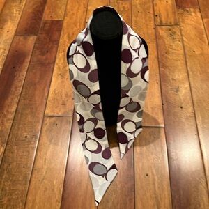 Coach purse tie scarf